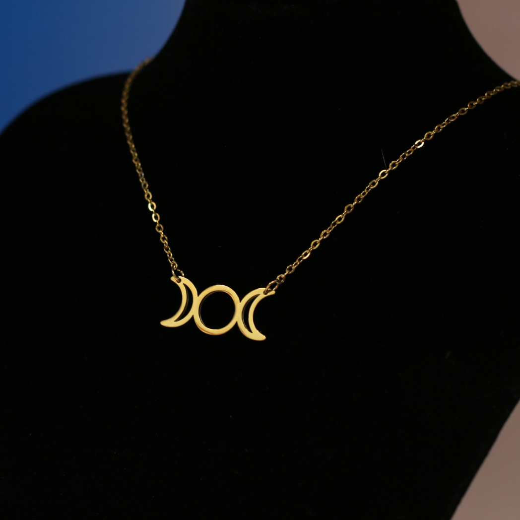 Triple Moon Necklace