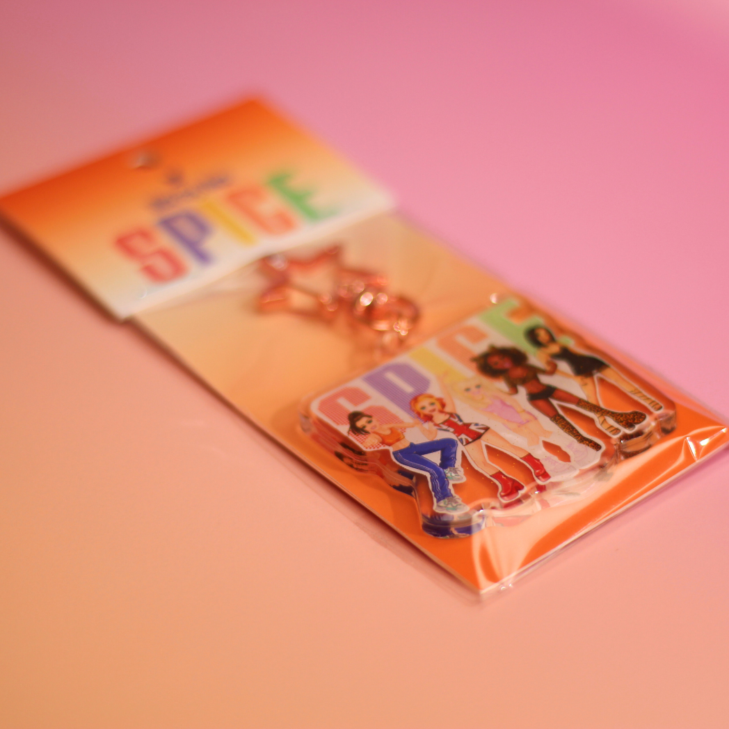 Spice Girls Acrylic Glitter Key Ring