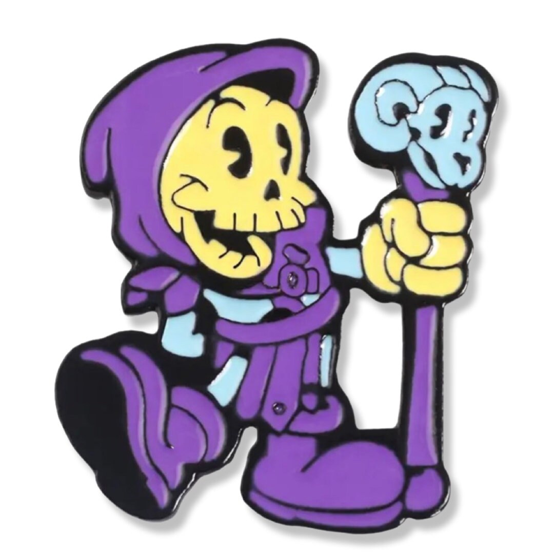Cute but evil enamel pin Skeletor