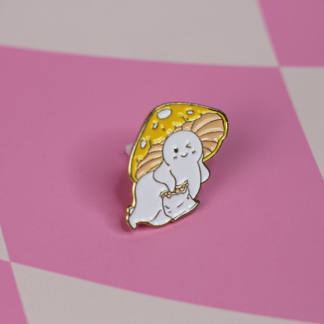 Seductive Mushroom fella magical enamel pin