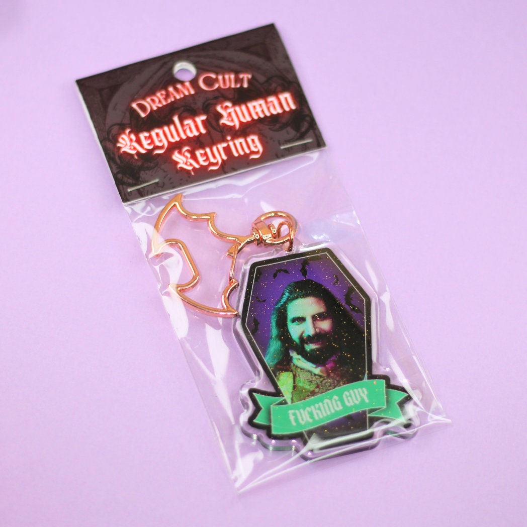 Nandor F@#$ing Guy Glitter Epoxy Keyring