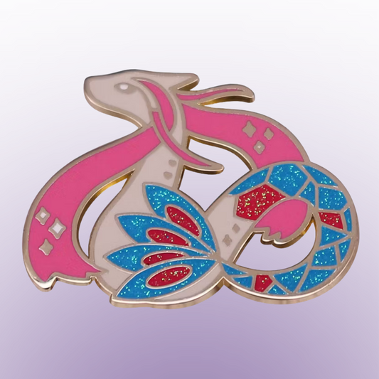 Milotic Glitter Hard Enamel Pin