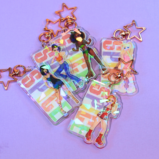 Spice Girls Holographic Key Ring