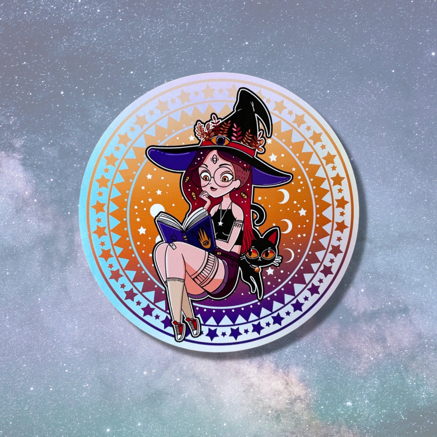 Witchcraft reading vinyl waterproof sticker