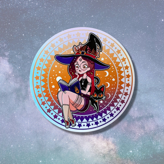 Witchcraft reading vinyl waterproof sticker