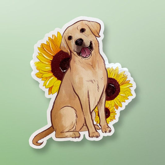 Golden Labrador sticker waterproof vinyl