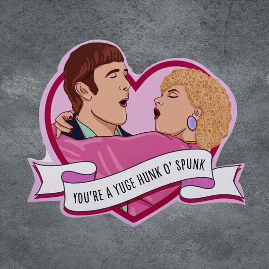 Kath and Kim Kel Knight Hunk ‘o Spunk sticker waterproof vinyl
