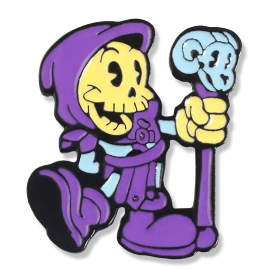 Cute but evil enamel pin Skeletor