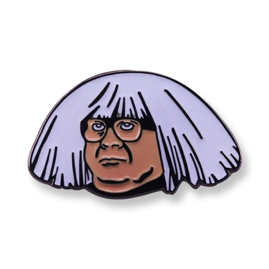 Derivative Ongo Gablogian Art Critic Enamel Pin
