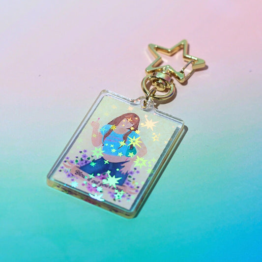Kath & Kim Blow it out ya XXX Holographic Keyring