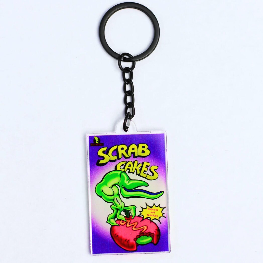 Rupture Farms Scrab Cakes Key Chain Abe’s Odessey