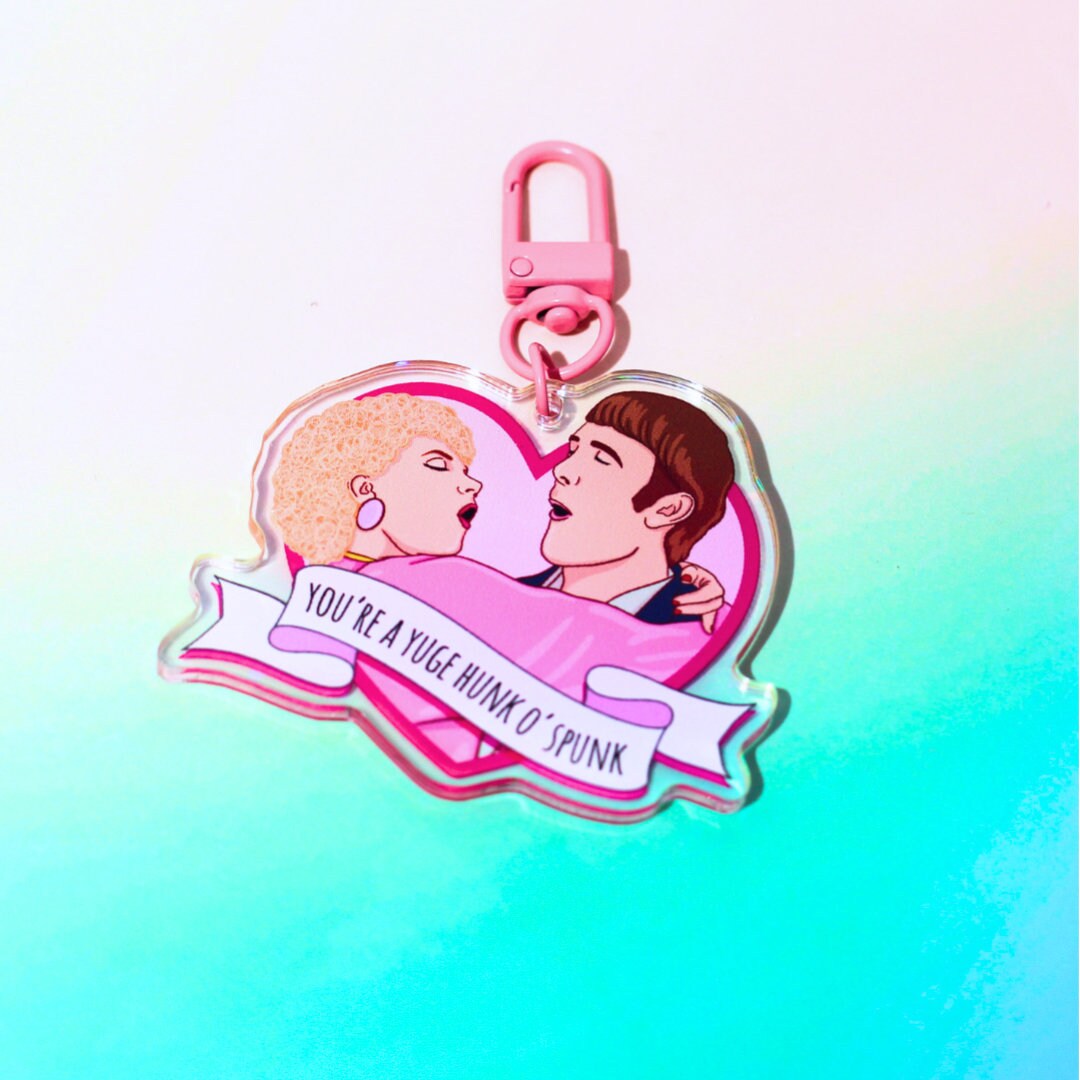 Hunk ‘o Spunk Kath & Kim holographic Kel Keyring