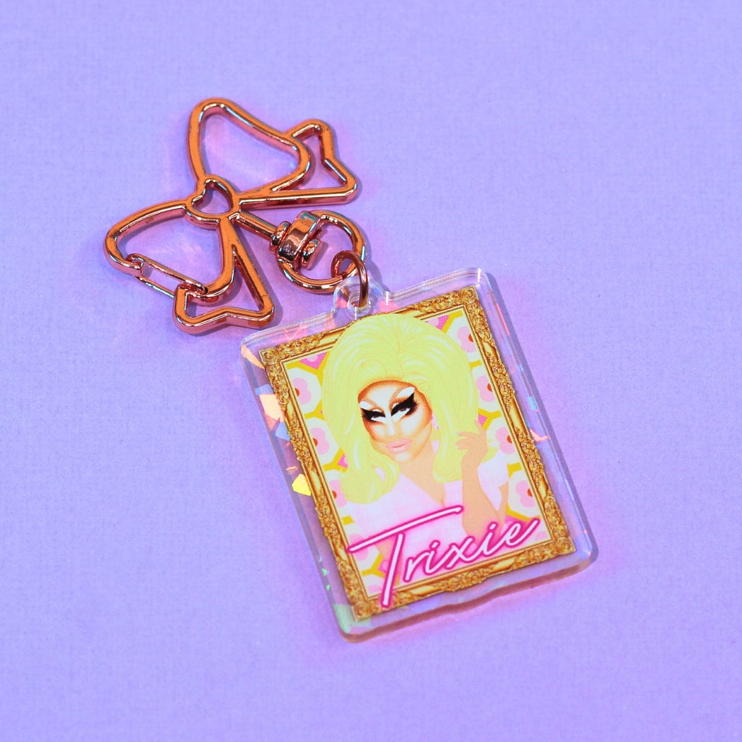 Trixie Holographic Keyring