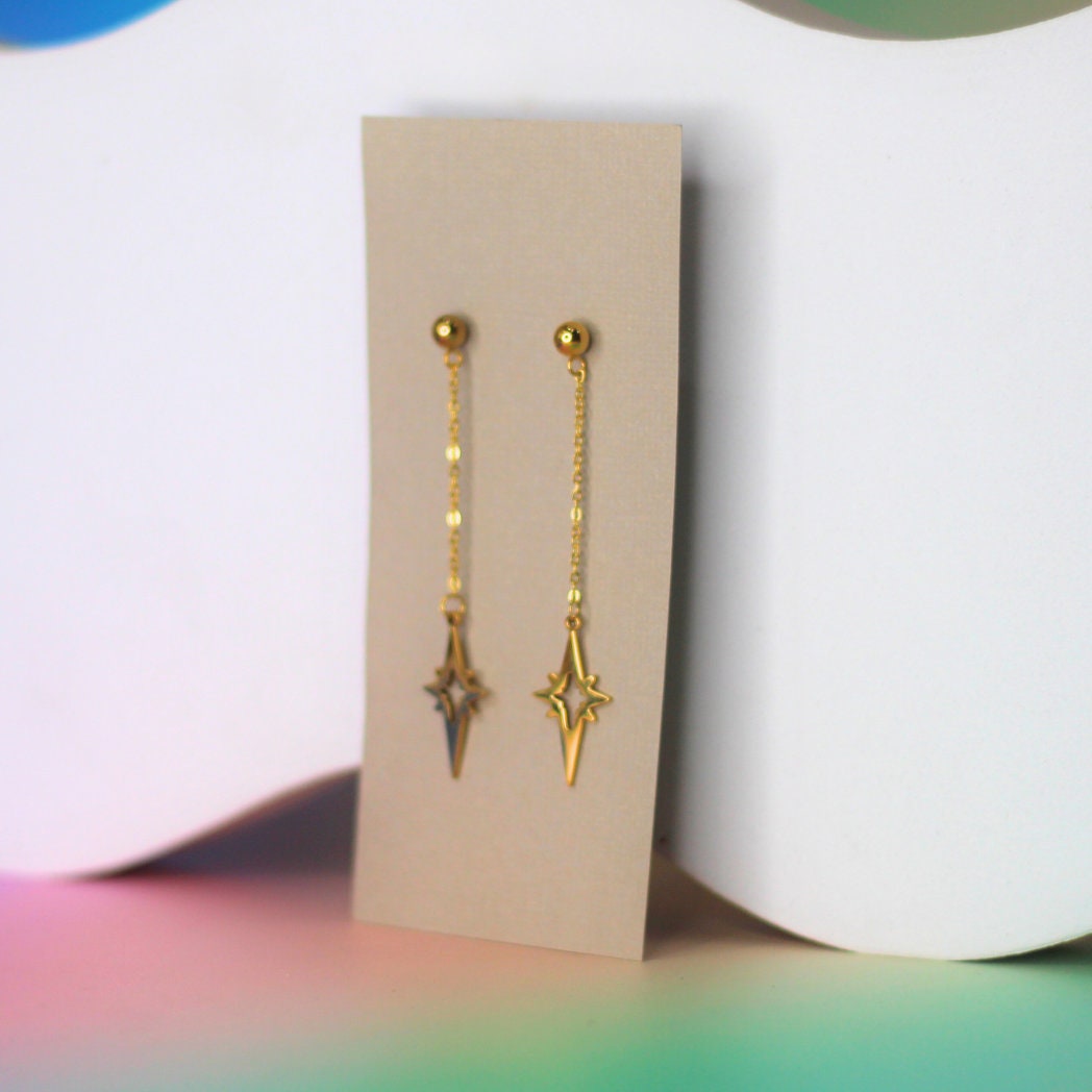 Retro Starlight Drop Earrings