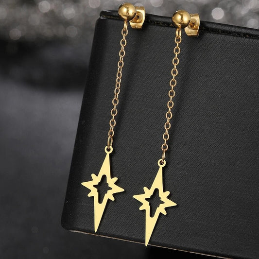 Retro Starlight Drop Earrings