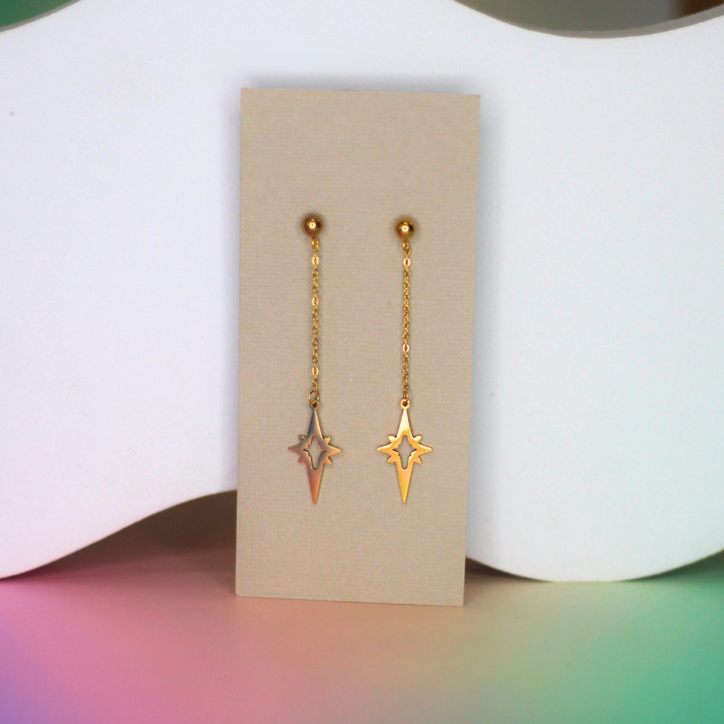 Retro Starlight Drop Earrings