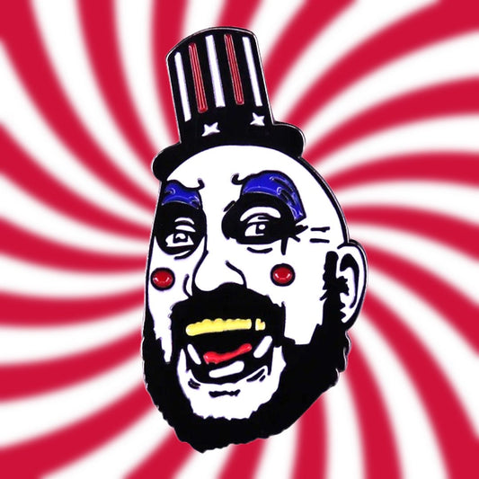 Captain Spaulding house of 1000 corpses rob zombie horror thriller enamel pin